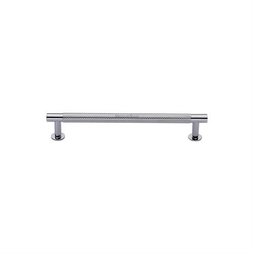 M Marcus Heritage Brass Partial Knurled Design Cabinet Pull with Rose 96mm Centre to Centre